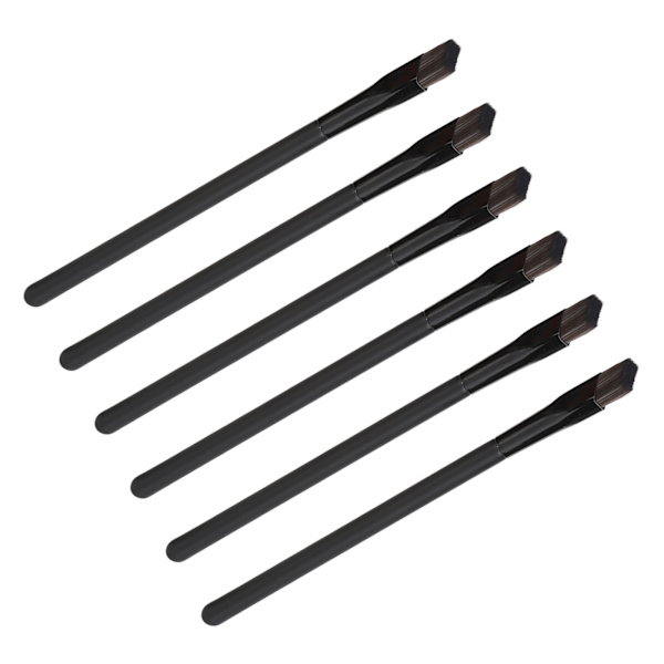 6 st Eyebrow Penslar Multifunktionella Ögonmakeup Concealer Pensel Kvadratisk Vinklad Brynpensel Set
