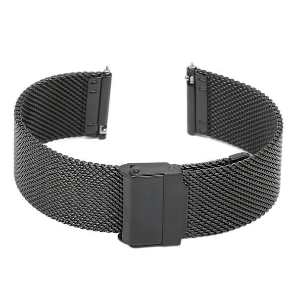 22 mm:n ruostumattomasta teräksestä valmistetut kellohihnat, mesh-kudotut kellohihnat, pikalukituskellohihnat, universaali solki Amazfit GTR 3:lle (musta)