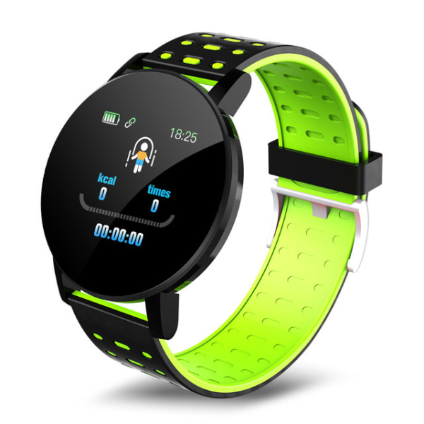 119plus smart armbånd pulsmåler smartklokke green