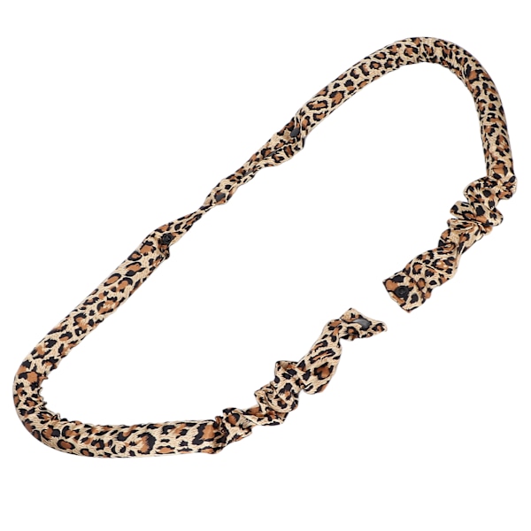Varmefri Krøllebånd EVA Skum Blødt Bomuld Sovende DIY Krøller Ruller Hårstyling Værktøj Leopard Print