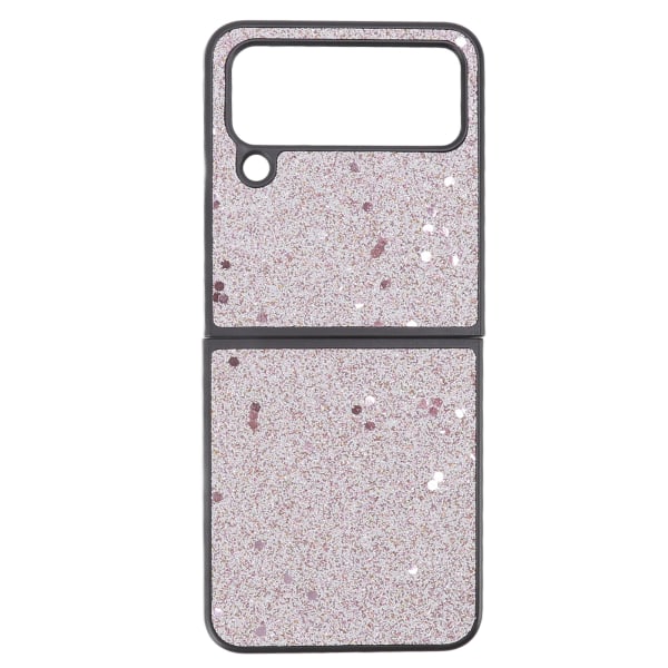 Glänsande phone case Mockafoder ABS Reptåligt vikbart phone case för Samsung Galaxy Z FLIP 4 Rosa