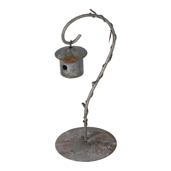 1:12 1:6 Skal Miniatyr Fågelskjul Modell Aluminium Antik Finish Simulering Dukkhus Dekoration