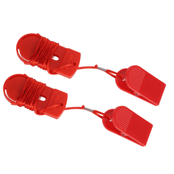 2 stk Løbemaskine sikkerhedsnøgle Letvægts løbebånd sikkerhedsclips rød løbebånd maskine sikkerhedsnøgle til hjemmegymnastik