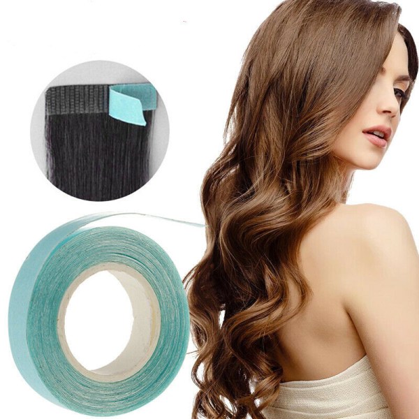 Blå Dobbeltklæbende Super Tape Hair Extensions Indlæg 1X3M