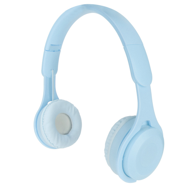 Y08 Barn Hörlurar Macaron Snygg Stereo Ljud Fällbar Plug in Kort Bluetooth Over Ear Hörlurar Blå