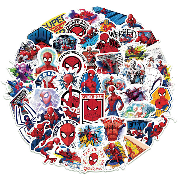 4 Hämähäkkimiehen tarraa - Lasten lelut The Avengers