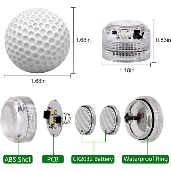 LED Mini Ljus Vattentäta RGB Teeljus Multicolor