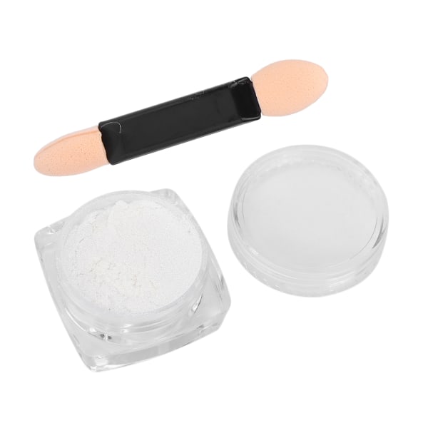 Krom nagelpulver Glansigt spegeleffekt nagelpulver Nagelkonst DIY glitterpulver dekorationer 2g