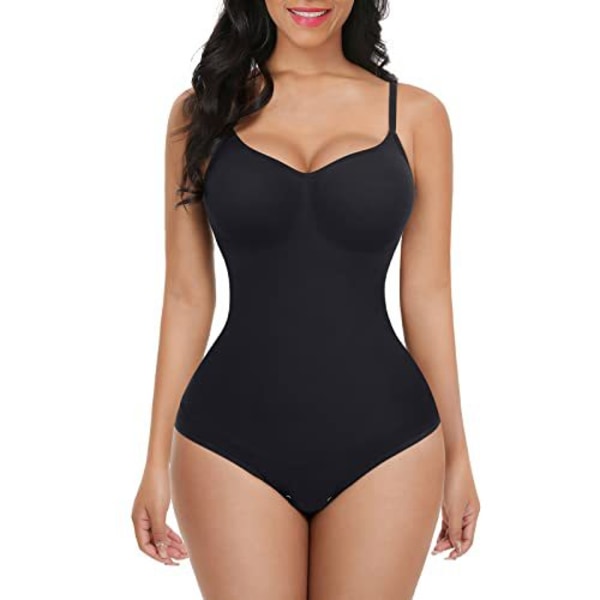 Jumpsuit for kvinner med formet tights og justerbare stropper black M