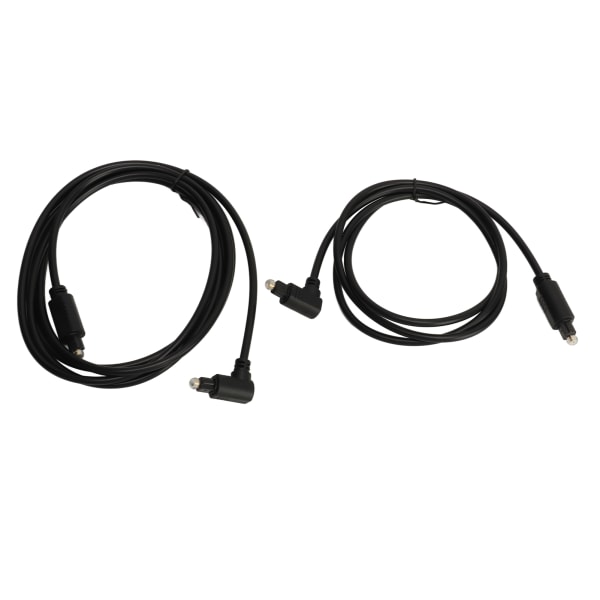 Optisk lydkabel rett vinkel 360 grader roterbar digital fiberoptisk kabel for TV-stang Høyttaler AV-mottaker 3,3 fot