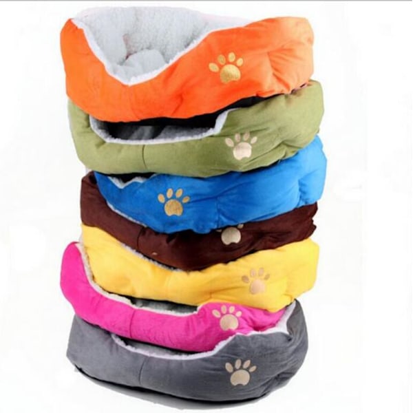 Super varm og myk fleece hundedyr katteseng hus