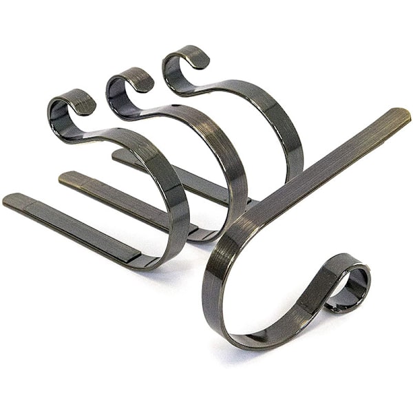 Metalliske Jule Sokker Hoy Peis Krok Multi-Formåls Metall Krok Multi-Farge Ornament Henge Gadget Black