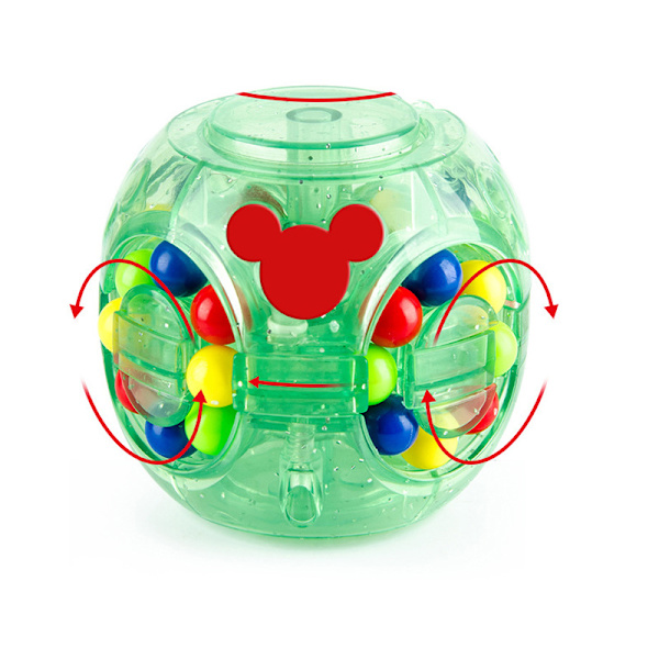 Päiväkodin Puzzle Magic Ball Pieni Magic Bean Leikki Pyörivä Lentokone Pallo Gyro Sormi Hamburger Kuutio Magic Bean 9