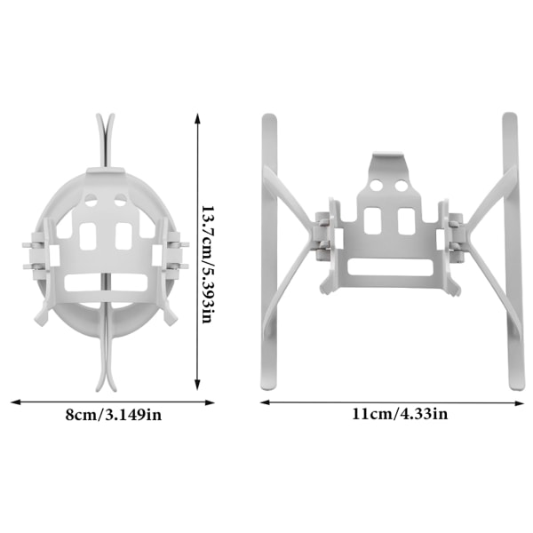 Landebein Kompatibelt med Mini 3 Pro Drone Foldsbar Høydeforlengelse Landebein Sikker Landebeinforlengelse