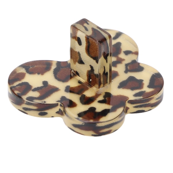 Nail Base Japansk hjerteformet rund leopardtrykk Nageløvelse Base Display Stand Butterfly Shape