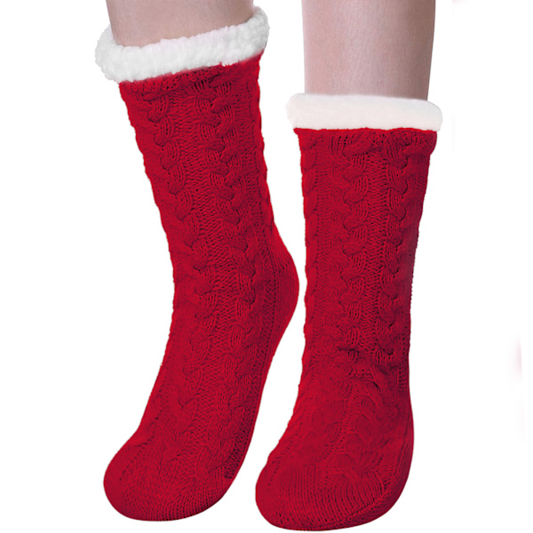 1 Par Julstrumpor i Tjock Korallfleece