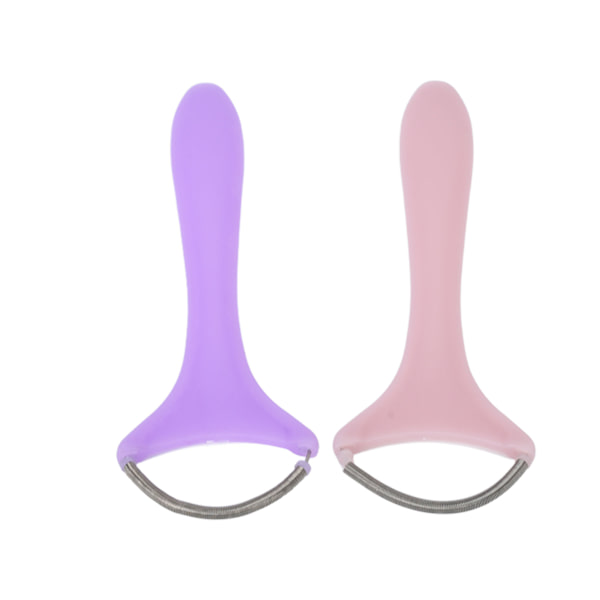 2 st Spring Facial Hair Remover Kvinnor Bärbar Trådning Ansikts Epilator för Övre Läpp Hakan Kinder