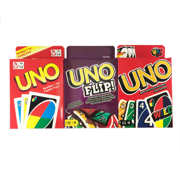 UNO Card Thickened Board Game Engelsk version Uno Card Entertainment Poker All wild