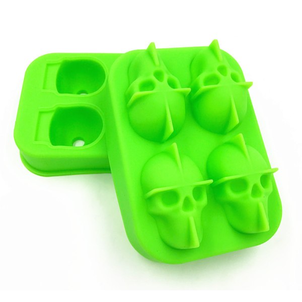 Iceform Skull Silikone Grøn
