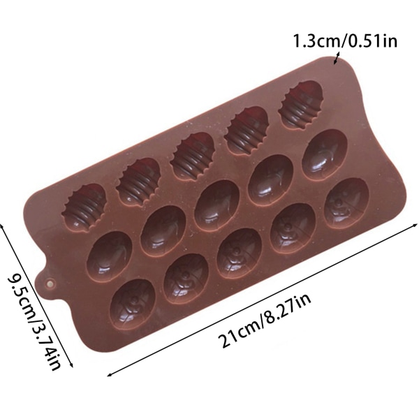 15 Hål Påskägg Chokladformar Silikonformar