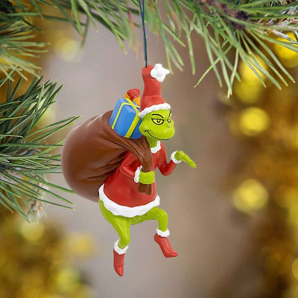 Grinch-hängande prydnad julgransdekorationer hängen
