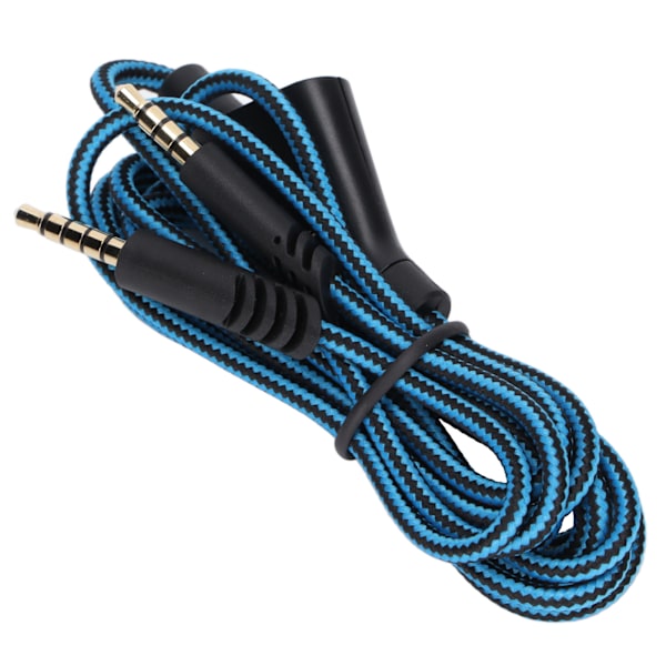 Reservekabel med lydkontroll og volumkontroll for Astro A10 A40TR Gaming Headset (Mute-funksjon blå)