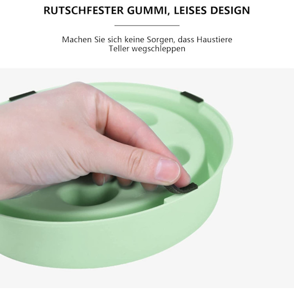 Träningsmatskål för husdjur, anti-kvävning