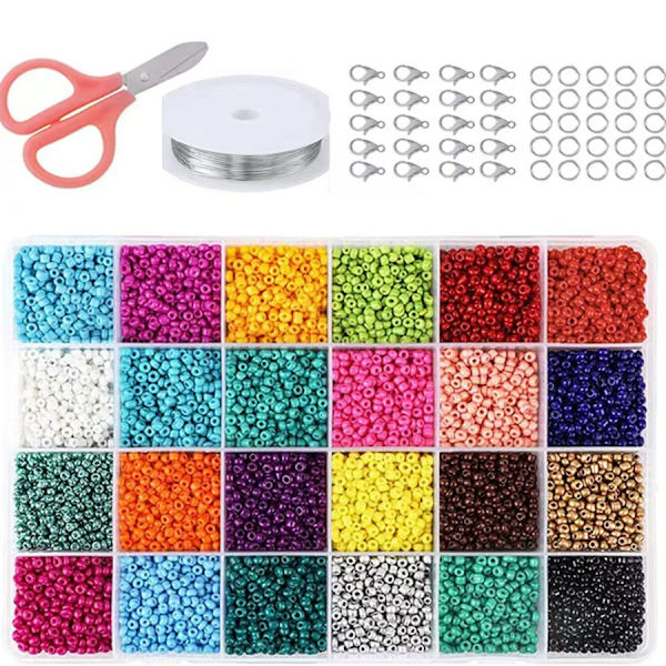 DIY Perleboks Sæt Bogstavperler Multifarvet  DIY Armbånd Halskæde Tilbehør 5