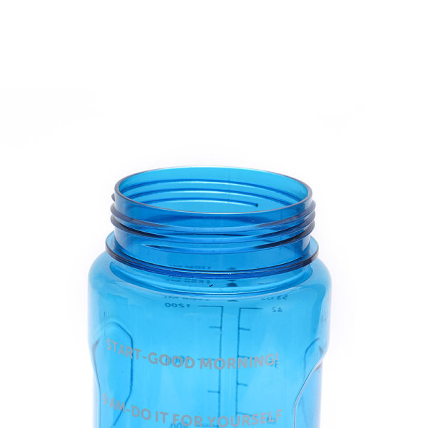 Suuri Vedenpullo Urheilujuomakupilla ja Merkkiä Varten Musta 3000ml