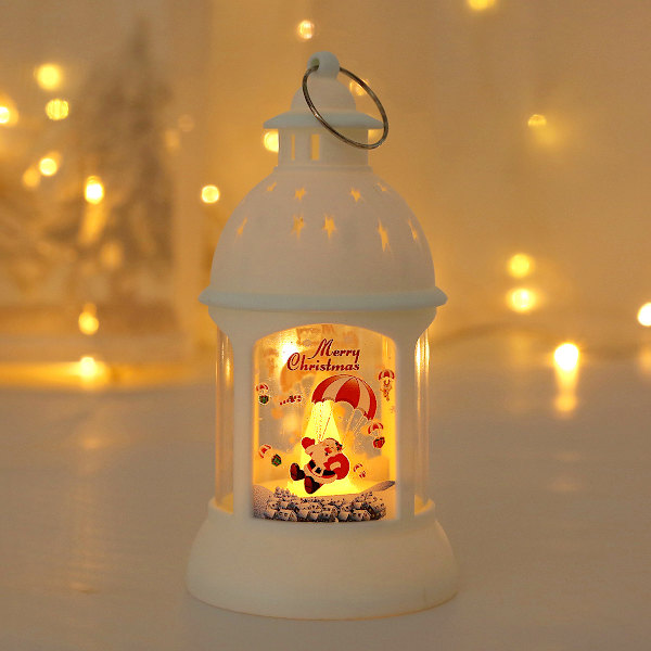 Julepynt Lysestake Lampe Julenissen Snømann Stormlykt Juletre Henger Santa Claus