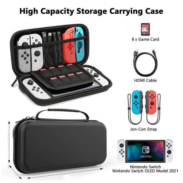 Switch OLED -säilytyslaukku Nintendo Game Console Protection Box Switch Kannettava säilytyslaukku White Handbag