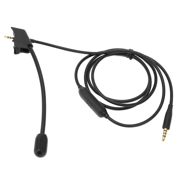 Kabel Boom Mikrofon Støyreduksjon Mikrofon Lydkabel med Dempekontroll for QC35 QC35 II Gaming Hodesett