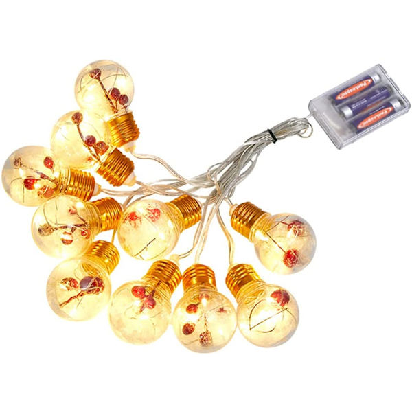 Jul LED-ljusslingor 10 Ljusslingor Utomhusdekoration