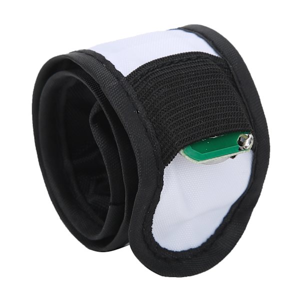 Säädettävä LED-valoarmband, heijastava valaiseva ranneke ulkoilmakäyttöön yöjuoksuun, valkoinen