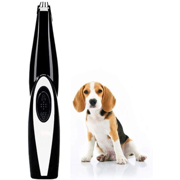 Elektrisk sällskapsdjurshårtrimmer USB uppladdningsbar trådlös liten hårtrimmer för hundar Katter Tassöron Ögon Ansiktshårvård black