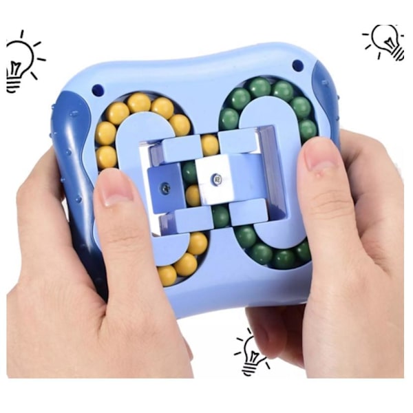 Magisk Kub Intelligensleksak Stressavlastning Fidget Leksak Pop it Blå Blå Blue