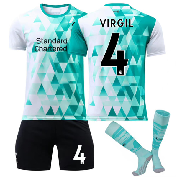 Darwin #27 Virgil #4 Sportwear jalkapallopaita #4 12-13v