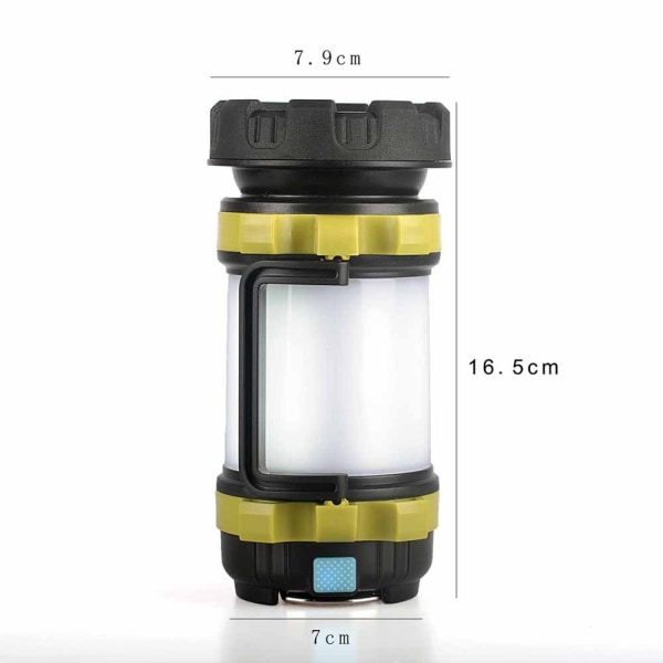 8000 Lumen 100W Langvarig, USB Ladbar LED Lommelykt