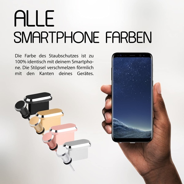 USB-C Dammskydd, skydd för alla USB-C-portar