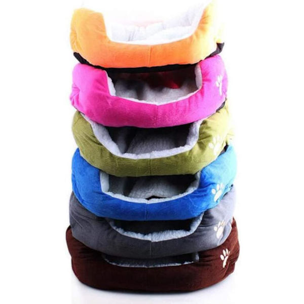 Super varm og myk fleece hundedyr katteseng hus