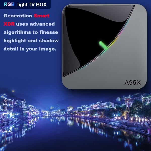 A95X F3 Air Android 9.0 WiFi Smart TV-boks 4GB+32GB