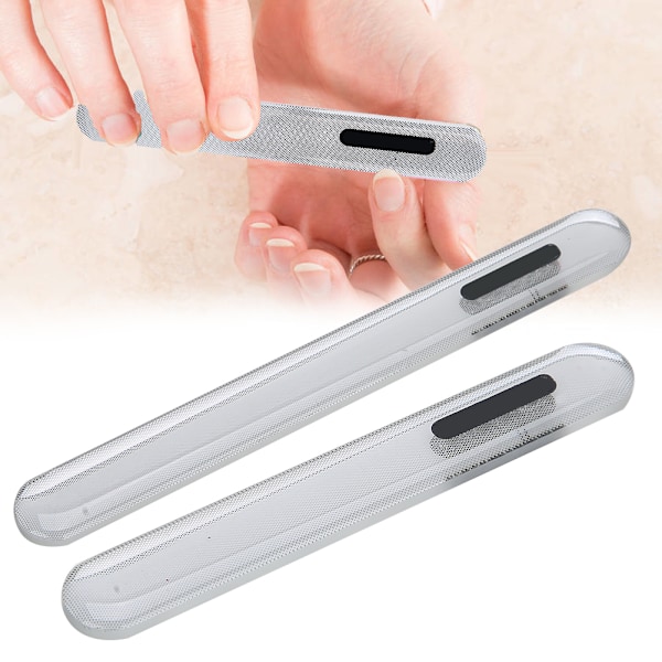 Nanometer Glas Nagelfil Nagelfil Sandning Polering Strip Manikyr Verktyg Lång Typ