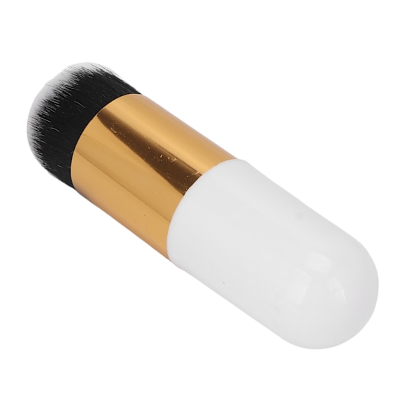 Foundation Makeup Brush Professionel Kosmetisk Flydende Blending Blush Flydende Pulverbørste til Daglig Makeup Hvid Guld
