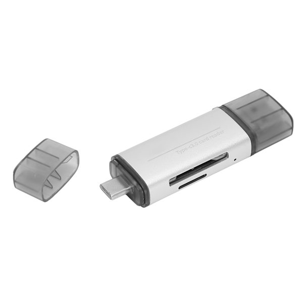USB3.0 Multifunktionell Hög Hastighet Aluminiumlegering Kortläsare TypC Mobiltelefon Dator