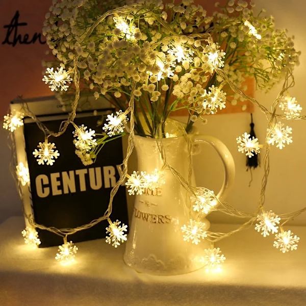2 lägen jul snöflinga ljusslingor perfekt fest julbelysning