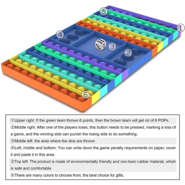 Pop it -peli Plop Up Fidget - Loistavat Fidget-lelut Pop it -lelu Aistien 1