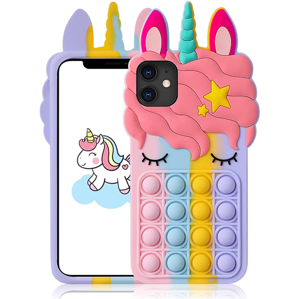 Pop It Fidget Leke Unicorn Telefondeksel