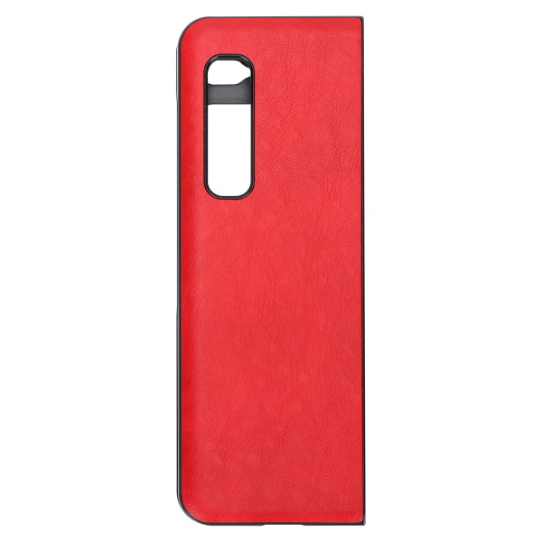 Mobile Phone Leather Case AntiScratch Phone Protective Cover Shell for Samsung Galaxy Z Fold 1 W20(Red )