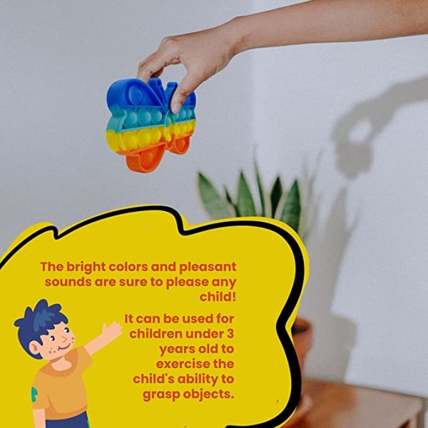 2-pack Pop It-fidget-leker for barn og voksne