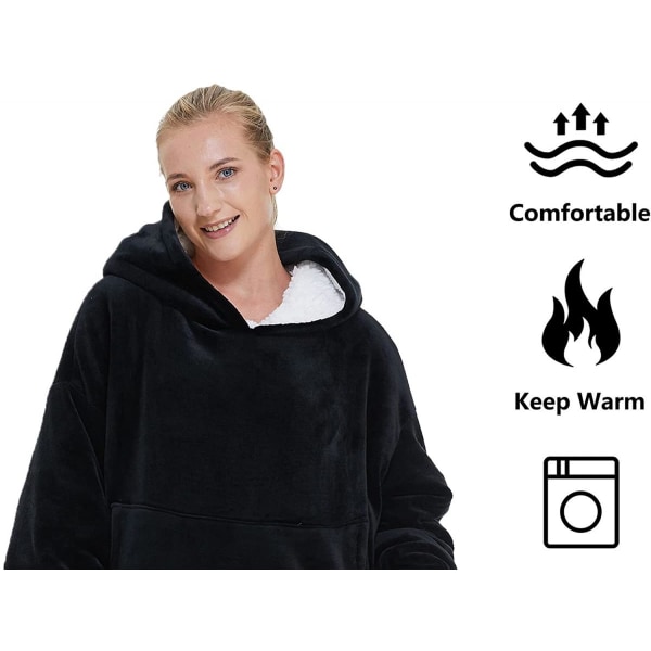 Snuggie Oversized Filtgenser Black